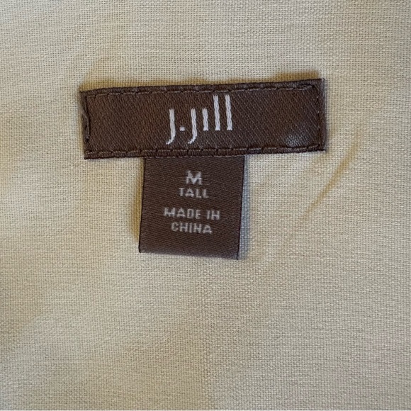 J Jill 100% Silk Long Sleeve Ivory Button Down Shirt - Picture 10 of 15